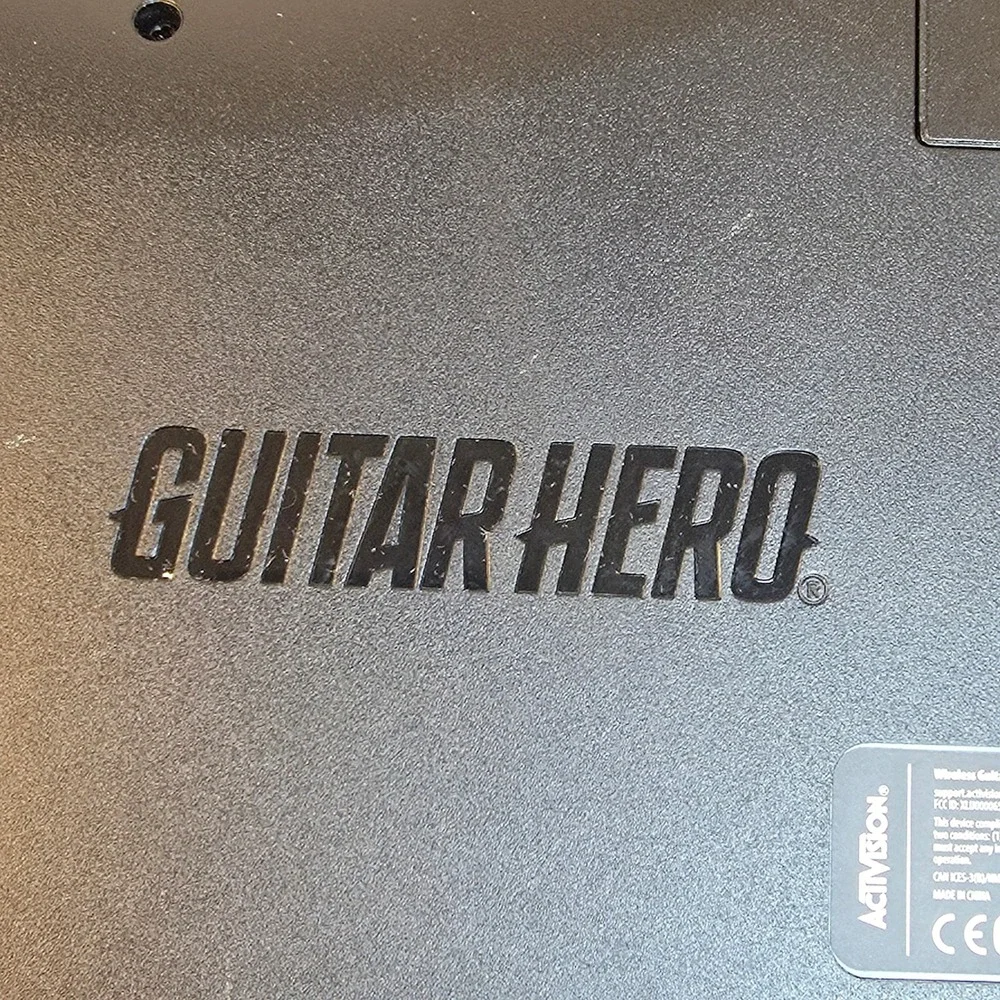 Guitar Hero Live Wireless Controller Black Activision 0000654 No Dongle or Game‎